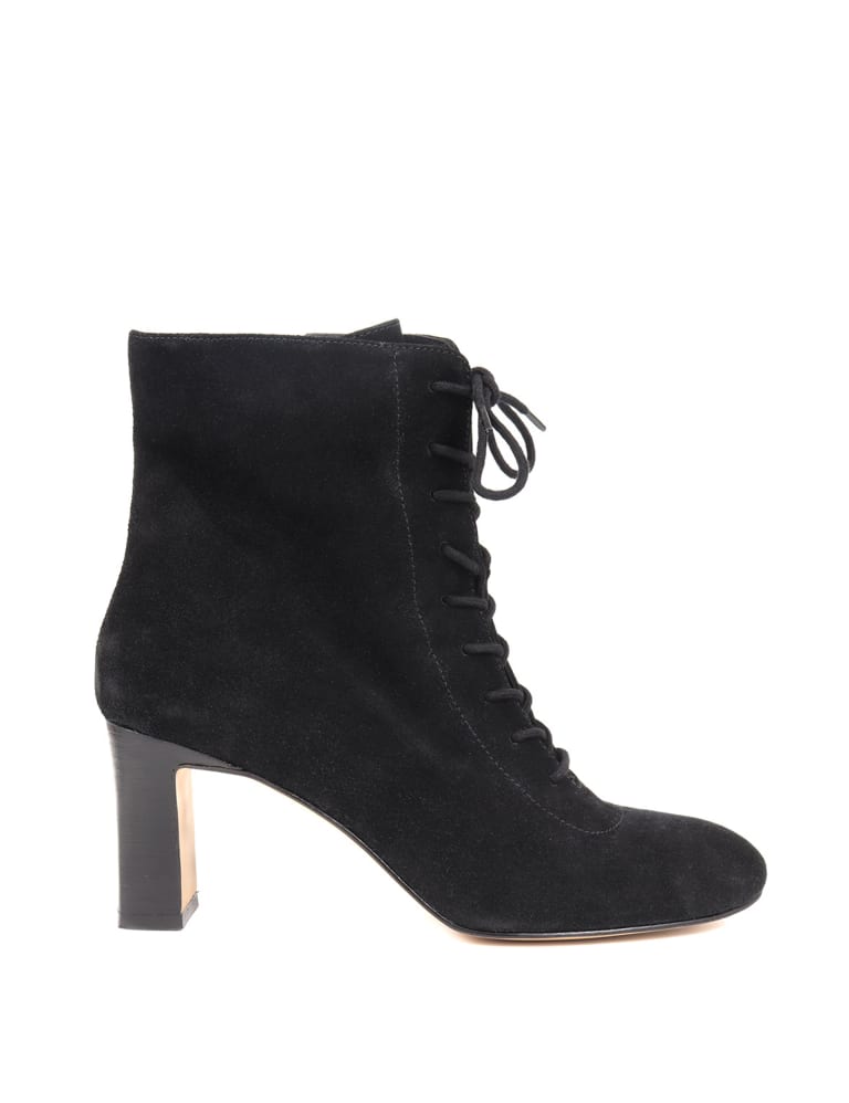 Lace up black clearance ankle boots heels