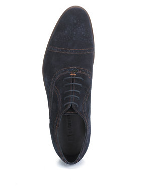 Suede Lace Up Brogue Shoes with Stain Resistant™ Image 2 of 5