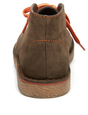 Suede Lace Up Desert Boots with Stain Resistance Image 2 of 5