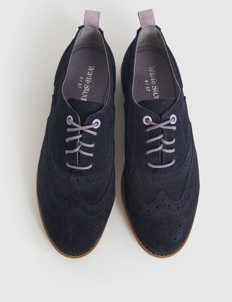 Ladies suede brogues top