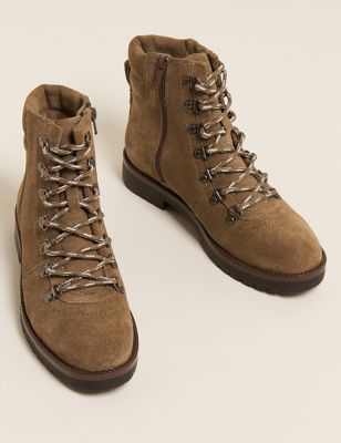 Suede Lace Up Hiker Ankle Boots | M&S Collection | M&S