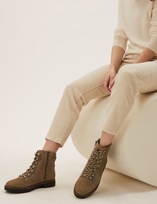 lace up hiker booties