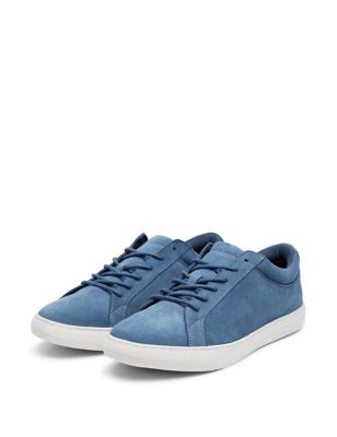 Suede Lace Up Trainers Image 2 of 4