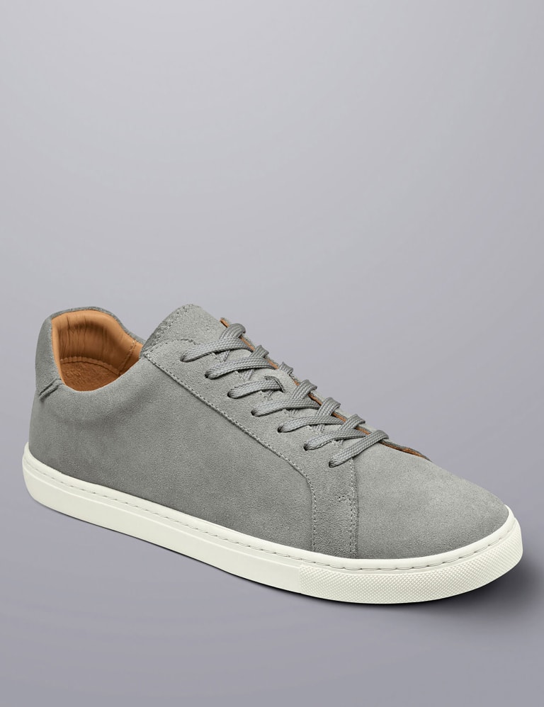 Grey suede trainers deals