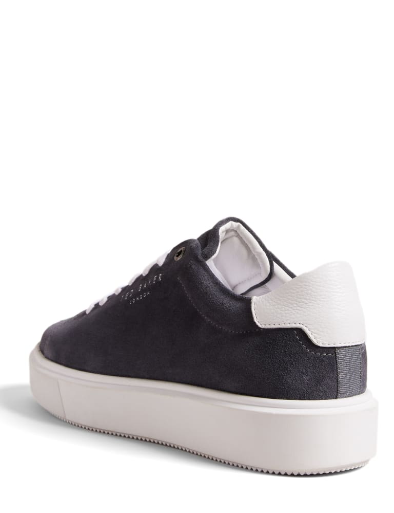 Suede Lace Up Trainers 2 of 3