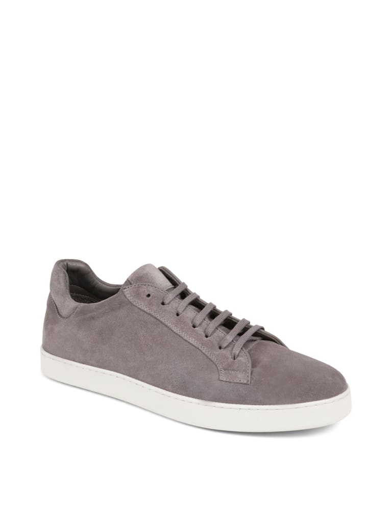 Grey hot sale suede trainers