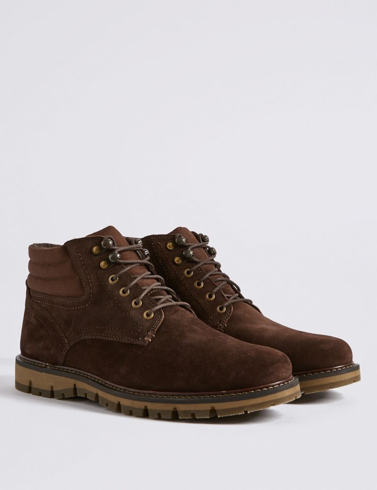 Suede Lace-up Boots 3 of 6