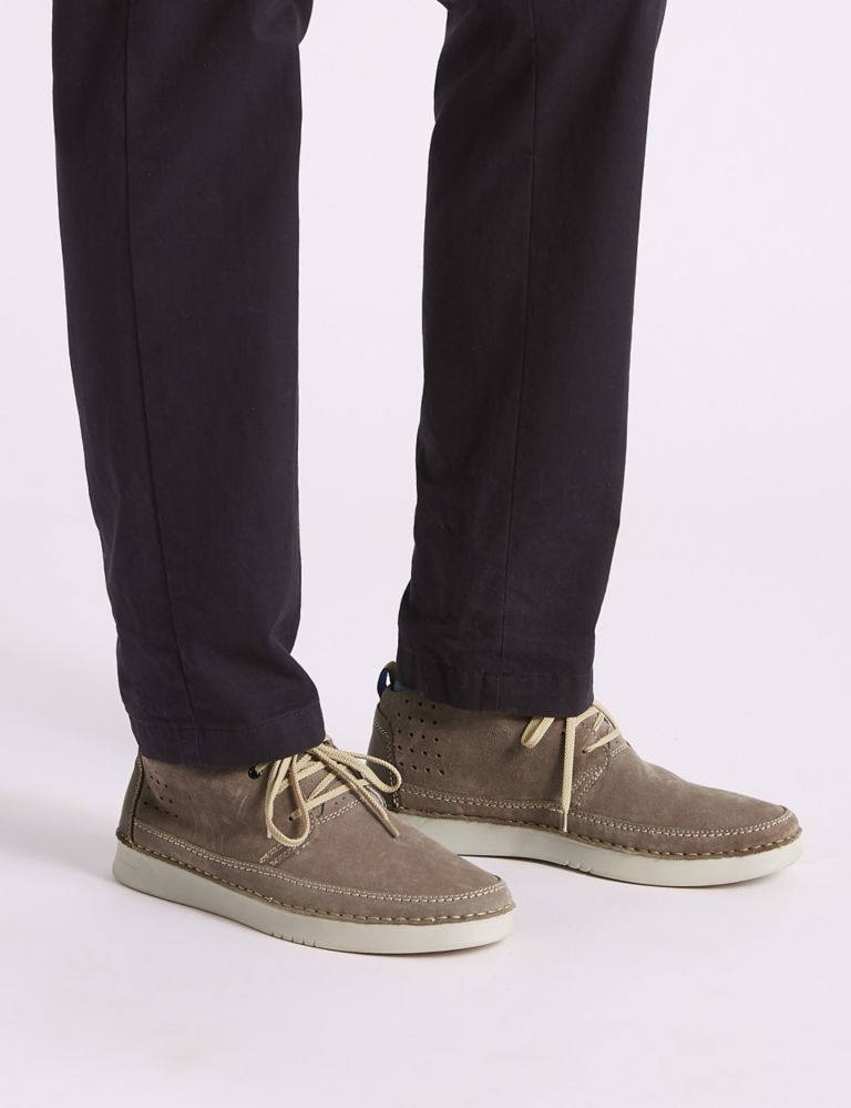 Suede Lace-up Chukka Boots with Airflex™ 1 of 6