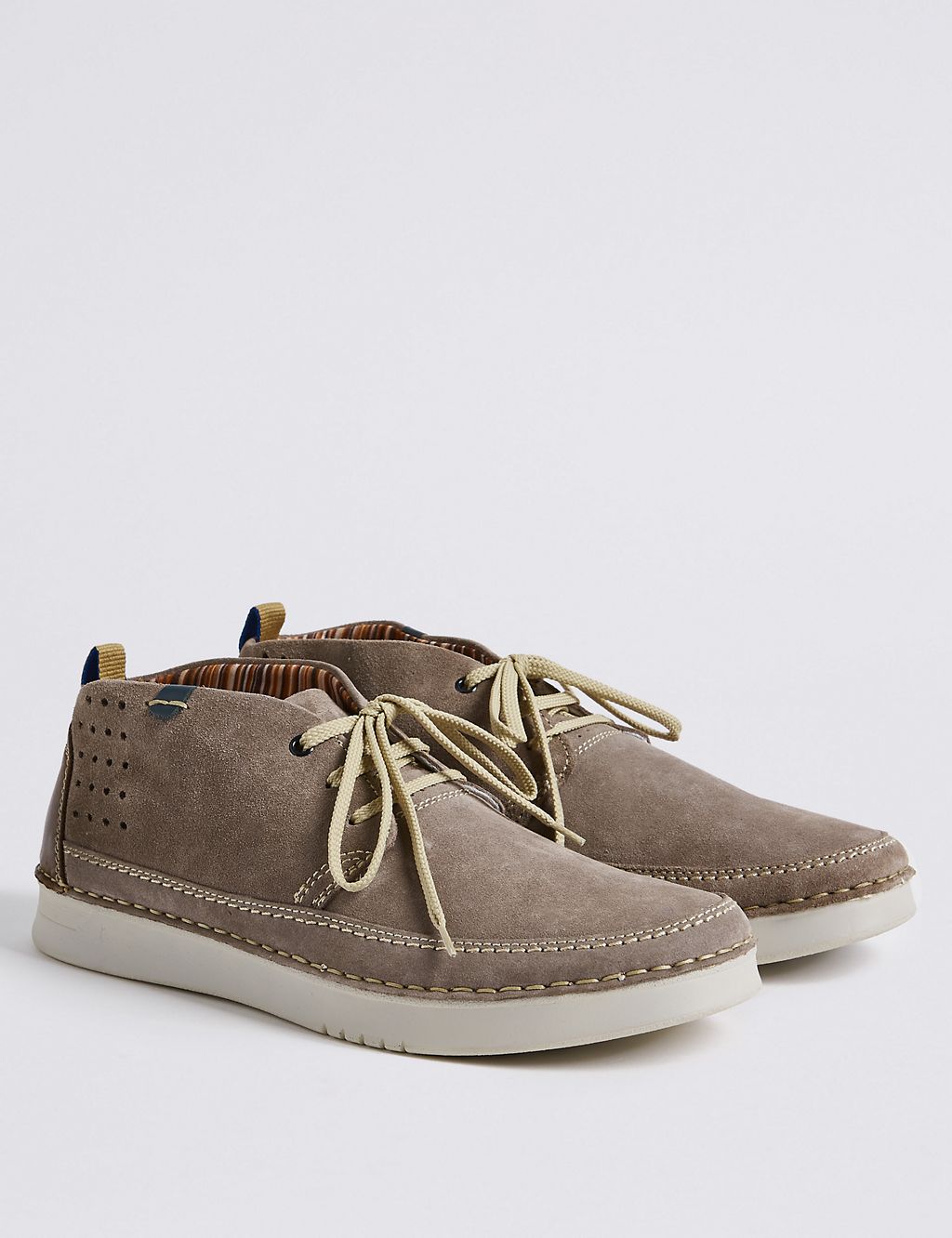 Suede Lace-up Chukka Boots with Airflex™ 2 of 6