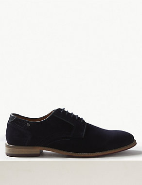 Suede Lace-up Derby Shoes Image 2 of 6