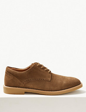 Suede Lace-up Derby Shoes Image 2 of 5