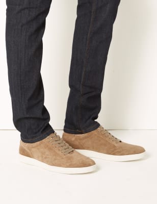 suede leather trainers