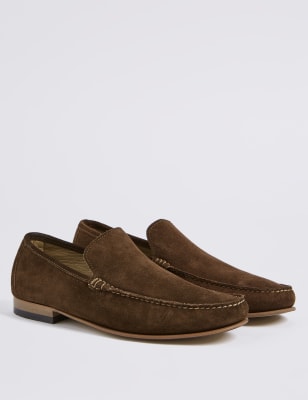 Suede Loafers M S Collection Luxury M S