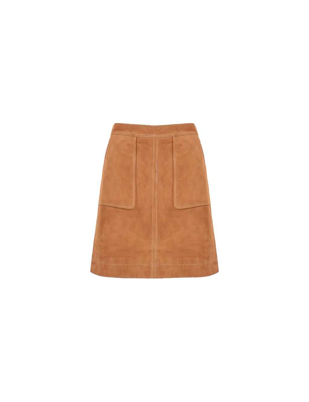 Suede Mini A-Line Skirt 1 of 4