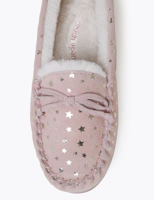 marks and spencer moccasin slippers