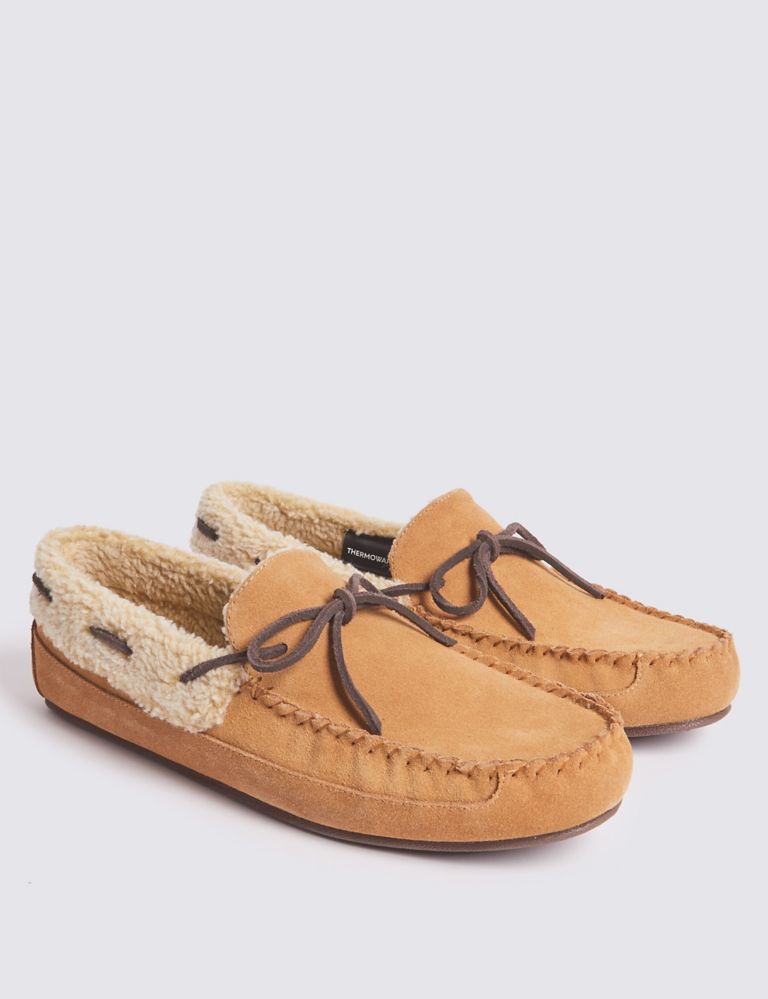 Suede Moccasin Slippers with Freshfeet™ 3 of 6