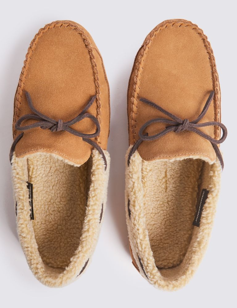 Suede Moccasin Slippers with Freshfeet™ 4 of 6