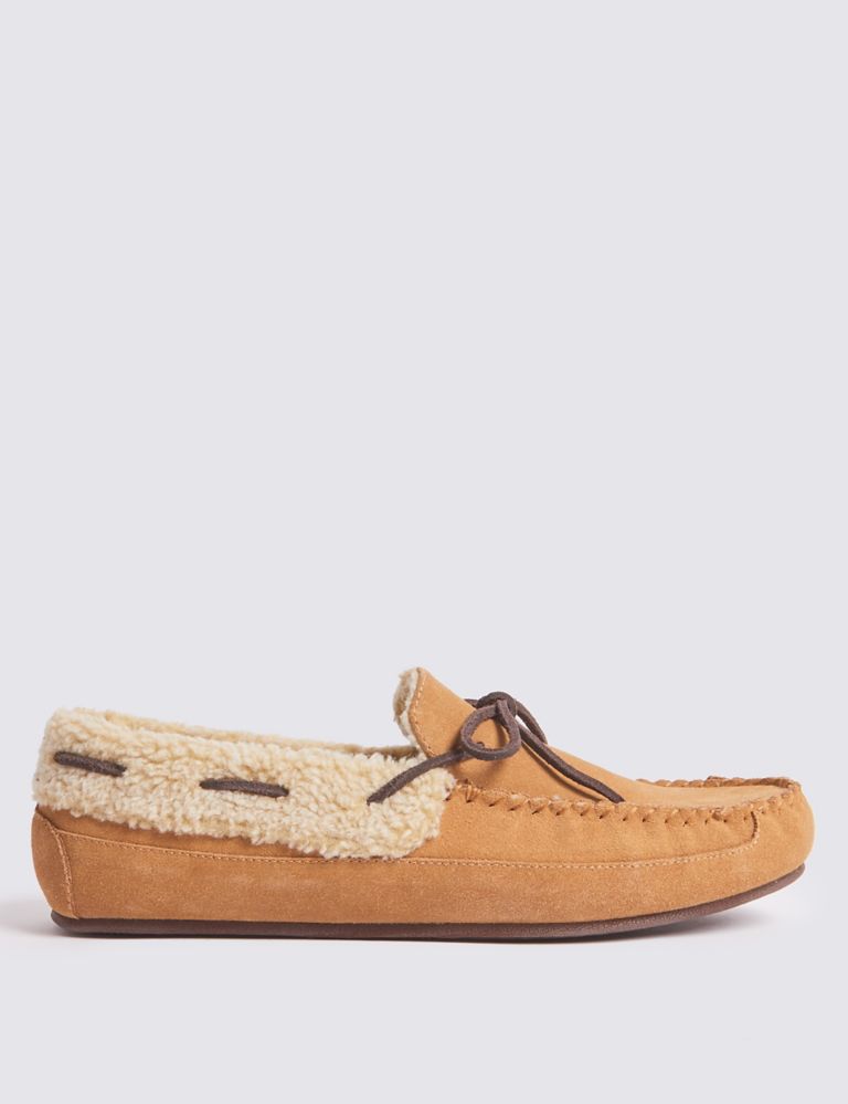 Suede Moccasin Slippers with Freshfeet™ 2 of 6