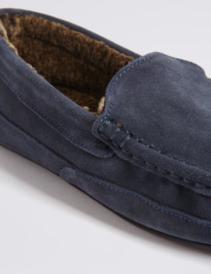 M&s moccasin hot sale slippers