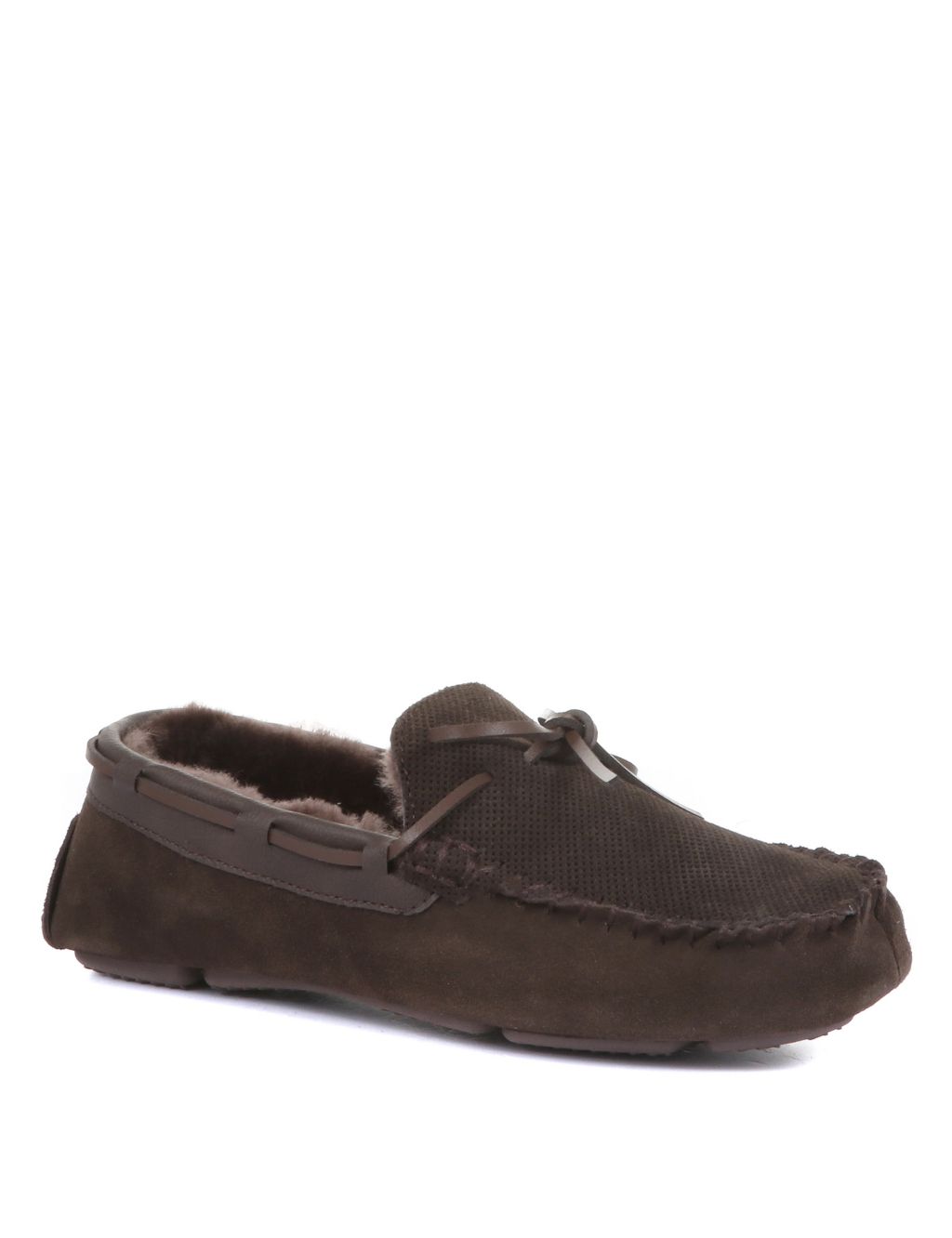 Suede Moccasin Slippers 1 of 6