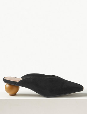Suede Mule Shoes Image 2 of 5