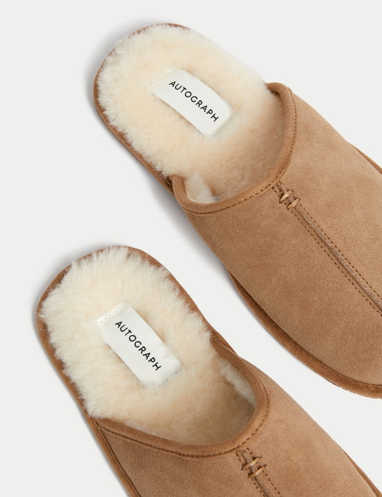 Suede Mule Slippers with Freshfeet Autograph M S