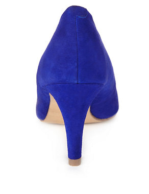 Suede Pointed Toe Court Shoes with Insolia® Image 2 of 4
