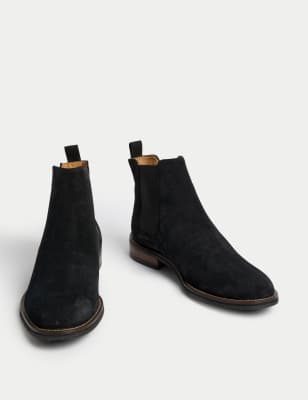 Mens suede sale pull on boots