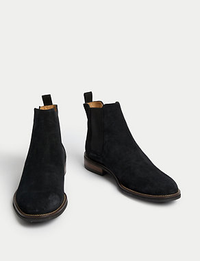 Suede Pull-On Chelsea Boots Image 2 of 4