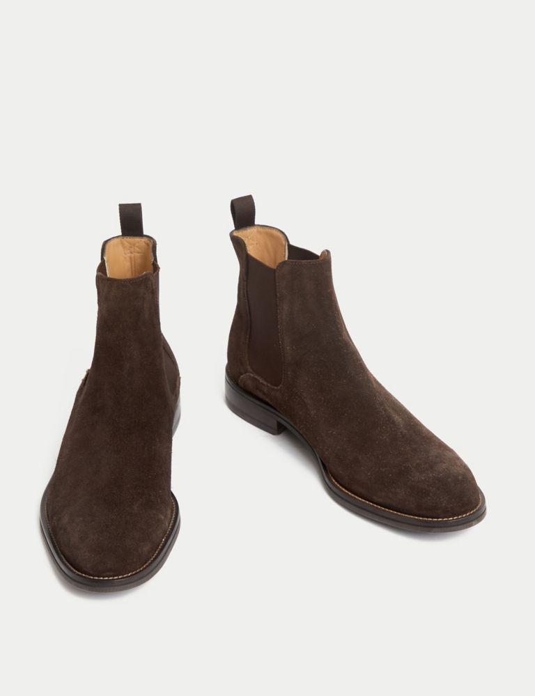 Suede Pull-On Chelsea Boots 2 of 4