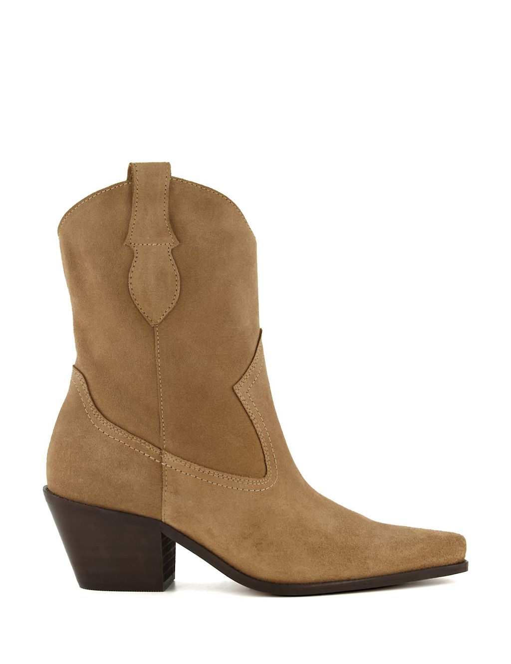Suede Pull On Western Boots 3 of 4