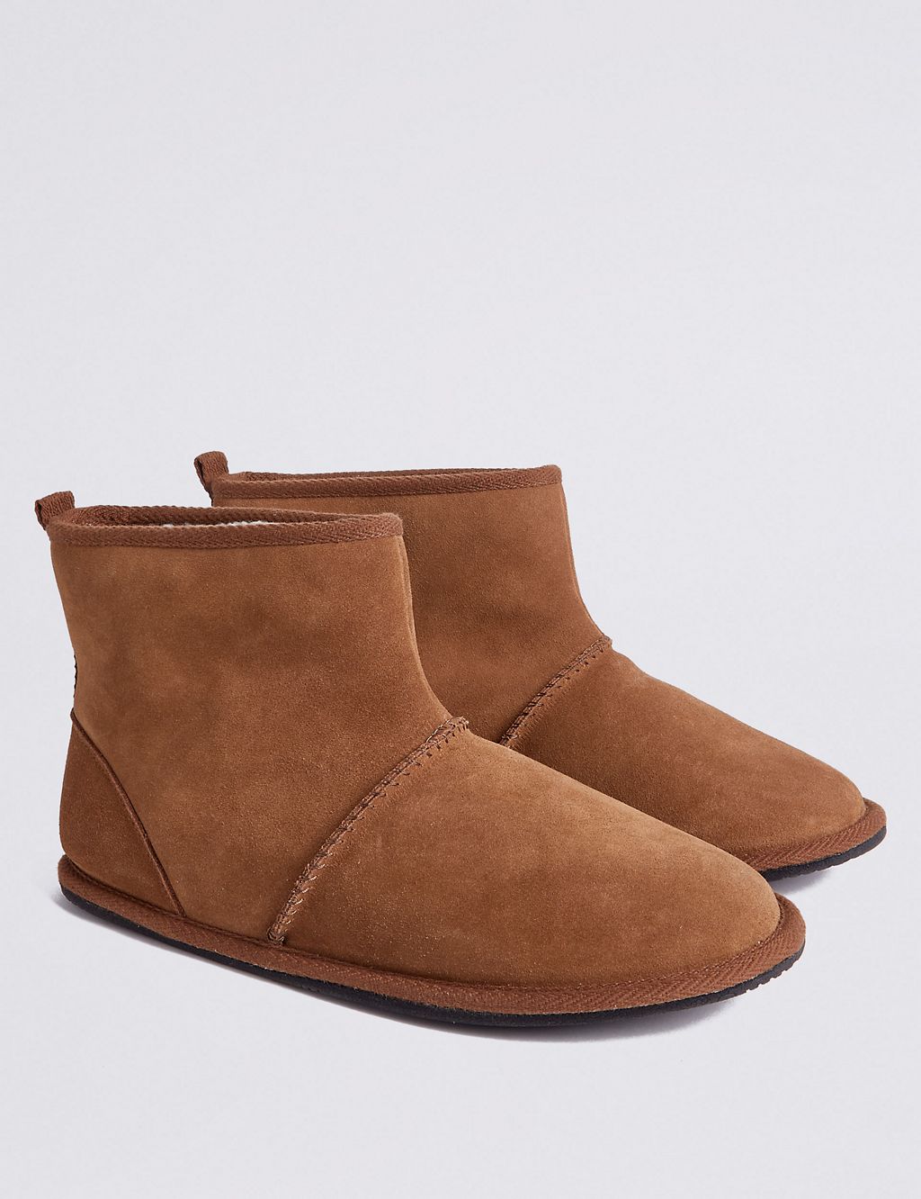 Suede Pull-on Slipper Boots with Freshfeet™ 2 of 6