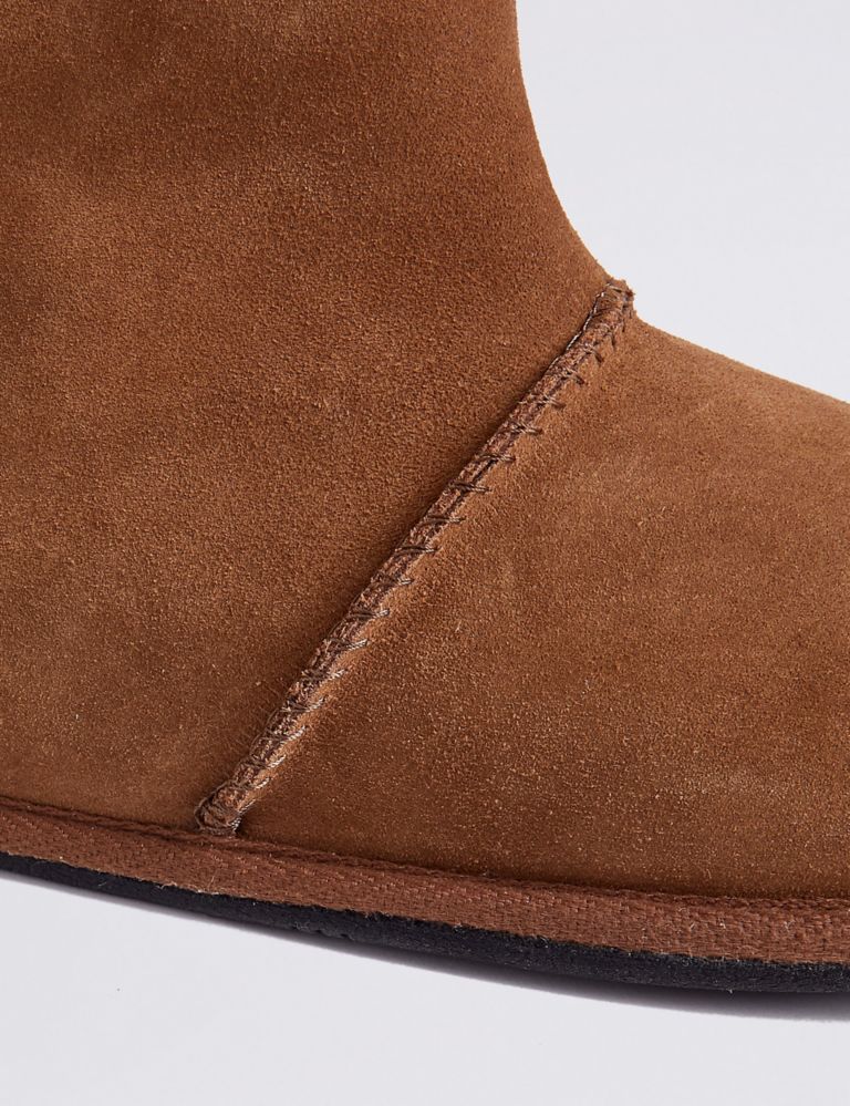 Suede Pull-on Slipper Boots with Freshfeet™ 6 of 6