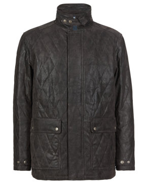 Suede Quilted Jacket with Thinsulate™ Image 2 of 5