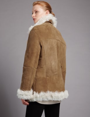 m&s sheepskin jacket