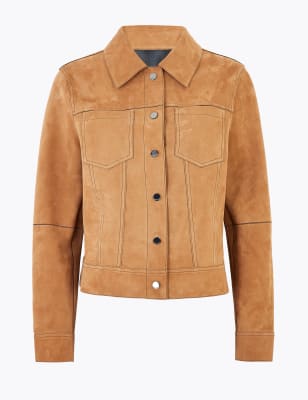 M&s faux deals suede jacket