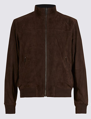 Suede Reversible Bomber Jacket Image 2 of 5