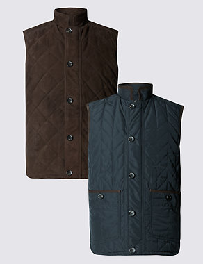 Suede Reversible Gilet Image 2 of 5