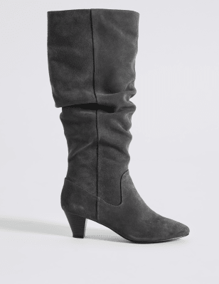 Knee high hotsell ruched boots