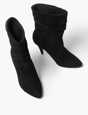 ruched ankle boots uk