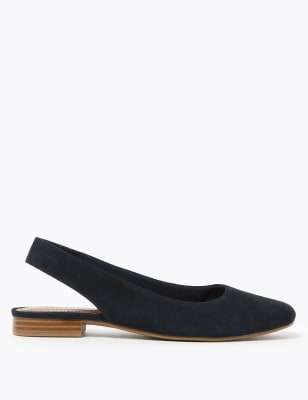 Slingback 2024 suede shoes