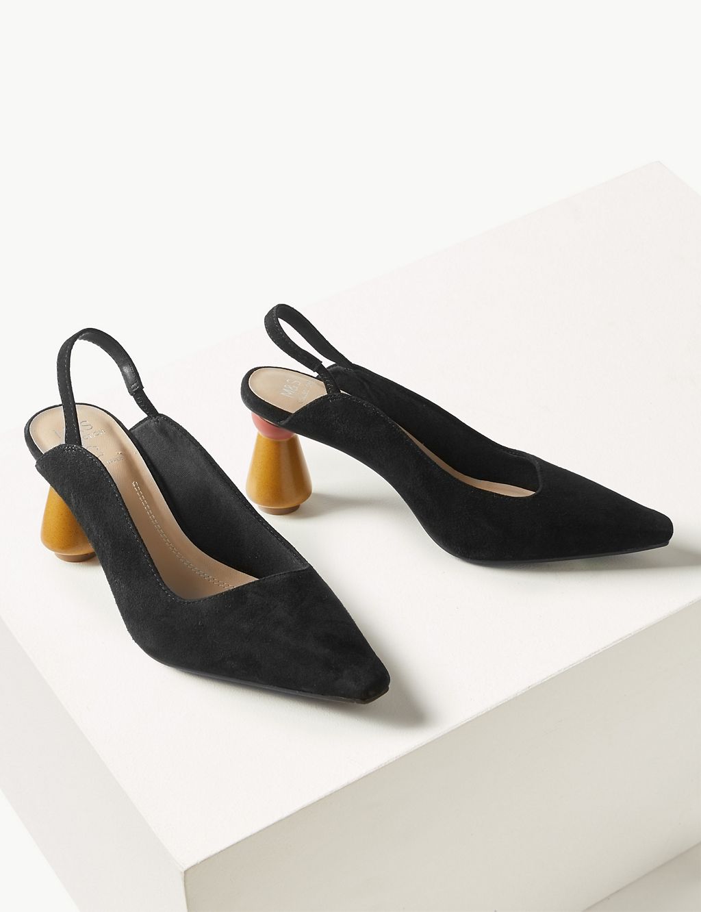Suede Slingback Shoes 2 of 5