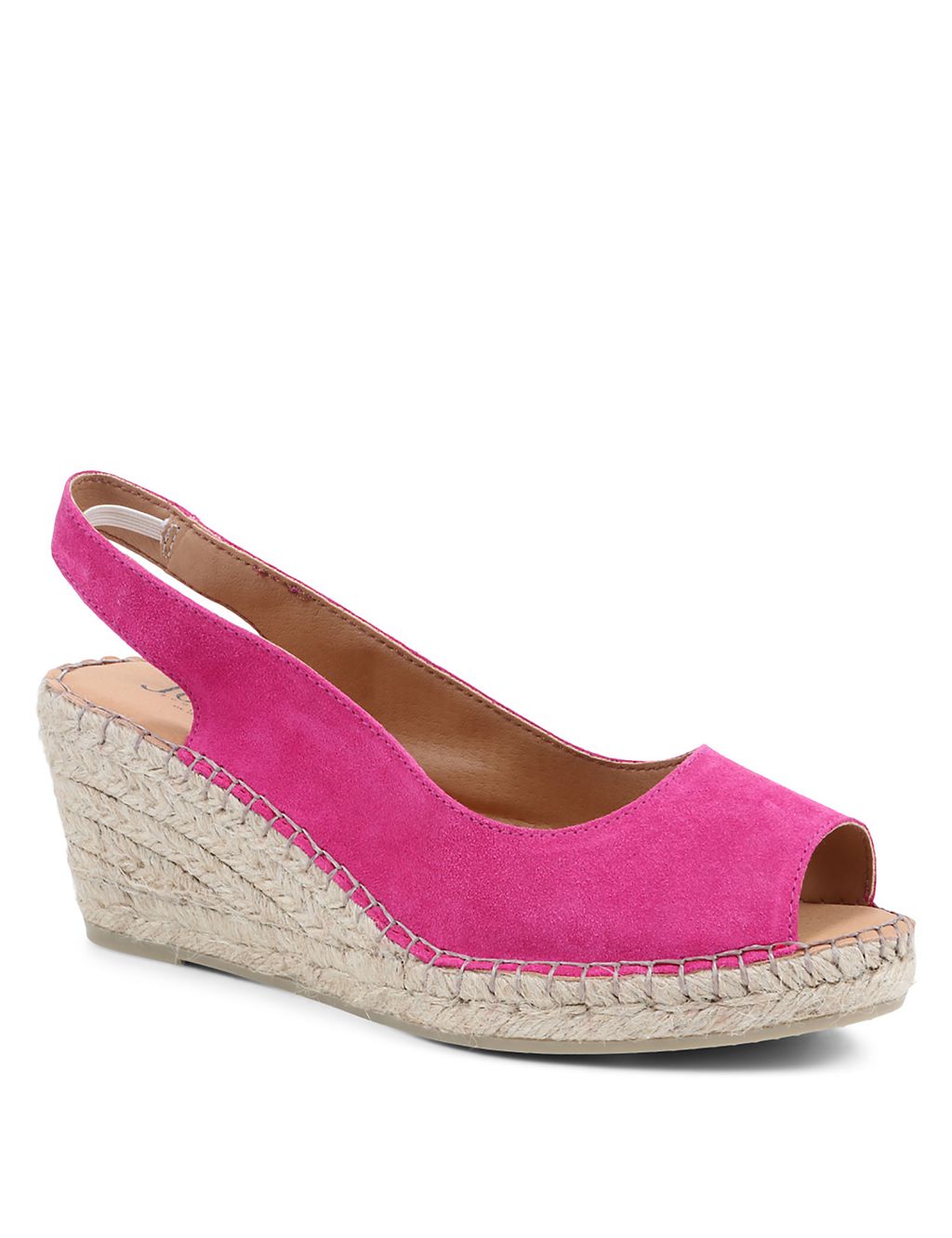 Suede Slingback Wedge Sandals 6 of 7