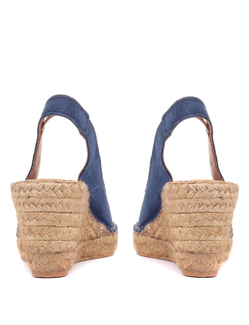 Suede Slingback Wedge Sandals 4 of 6