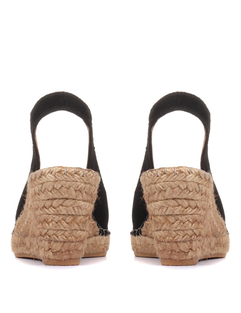 Suede Slingback Wedge Sandals 5 of 7