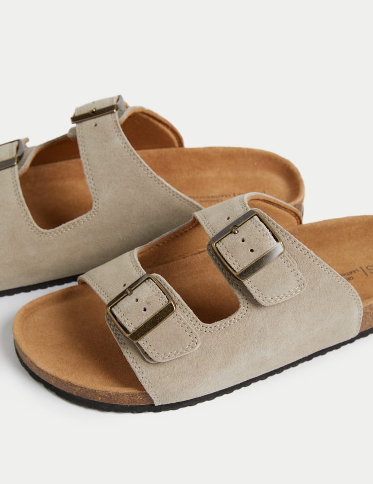 Suede Slip-On Corkbed Sandals 3 of 4