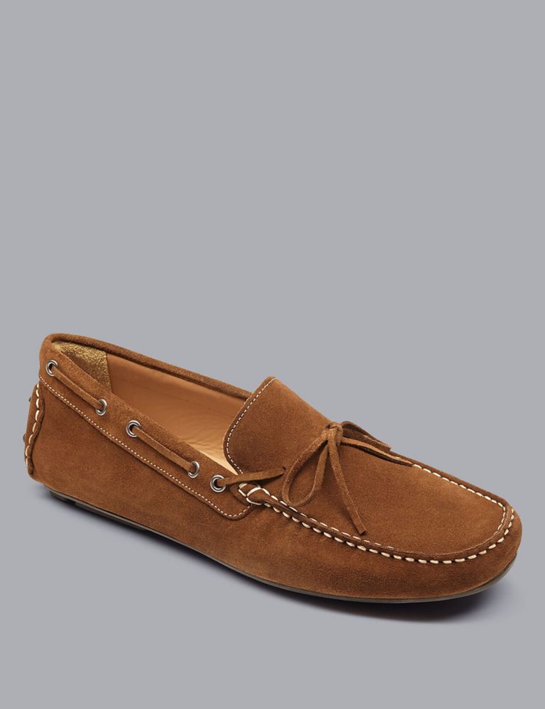 Suede Slip On Driving Loafers 3 of 4