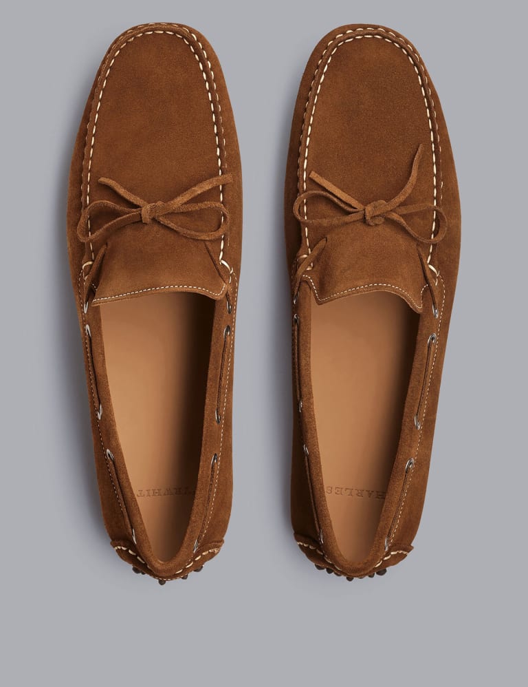 Suede Slip On Driving Loafers Charles Tyrwhitt M S