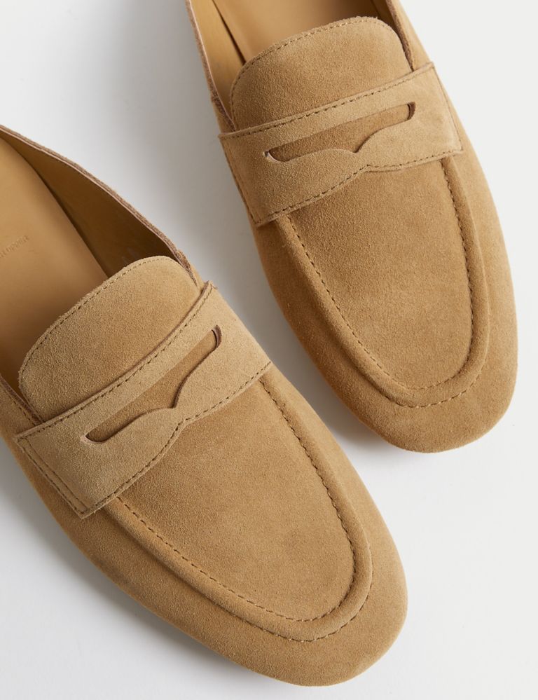 Suede Slip On Flat Mules 3 of 3