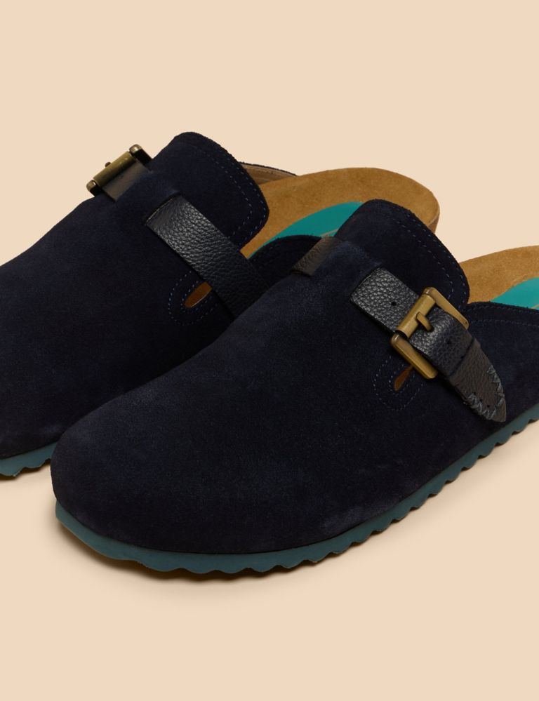 Suede Slip On Flat Mules 4 of 4